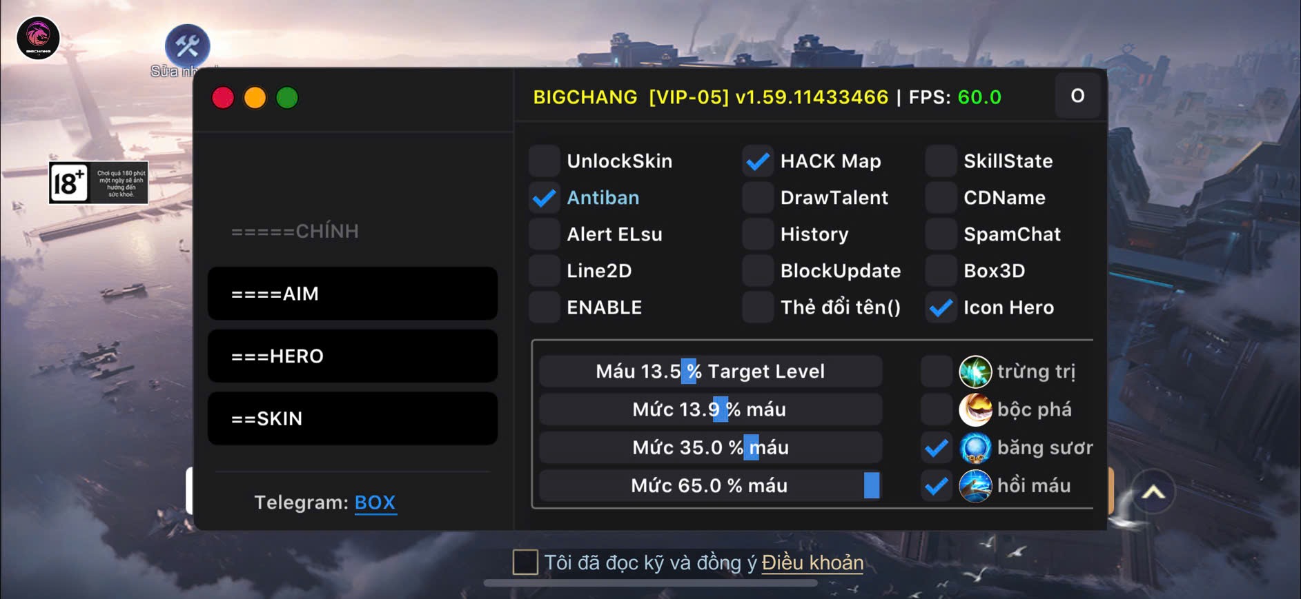 Hack LIÊN QUÂN MAP BIGV5