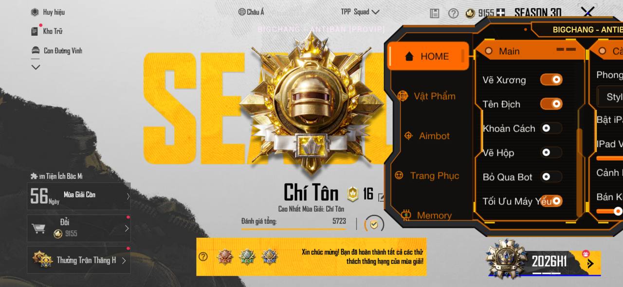Hack PUBG-BIG ANTIBANVIP-VNG